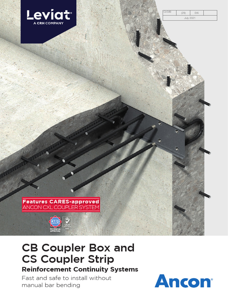 CB Coupler Box and CS Coupler Strip Reinforcement Continuity Systems | PDF