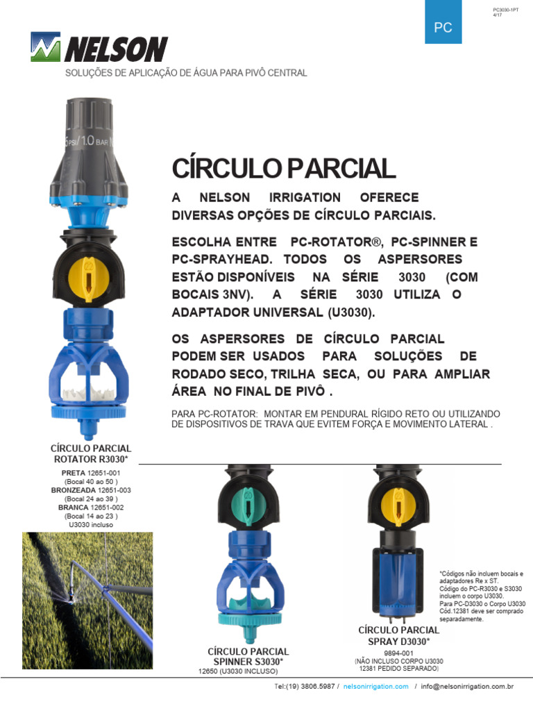 Nelson-Aspersor Pivo PC-301120 | PDF