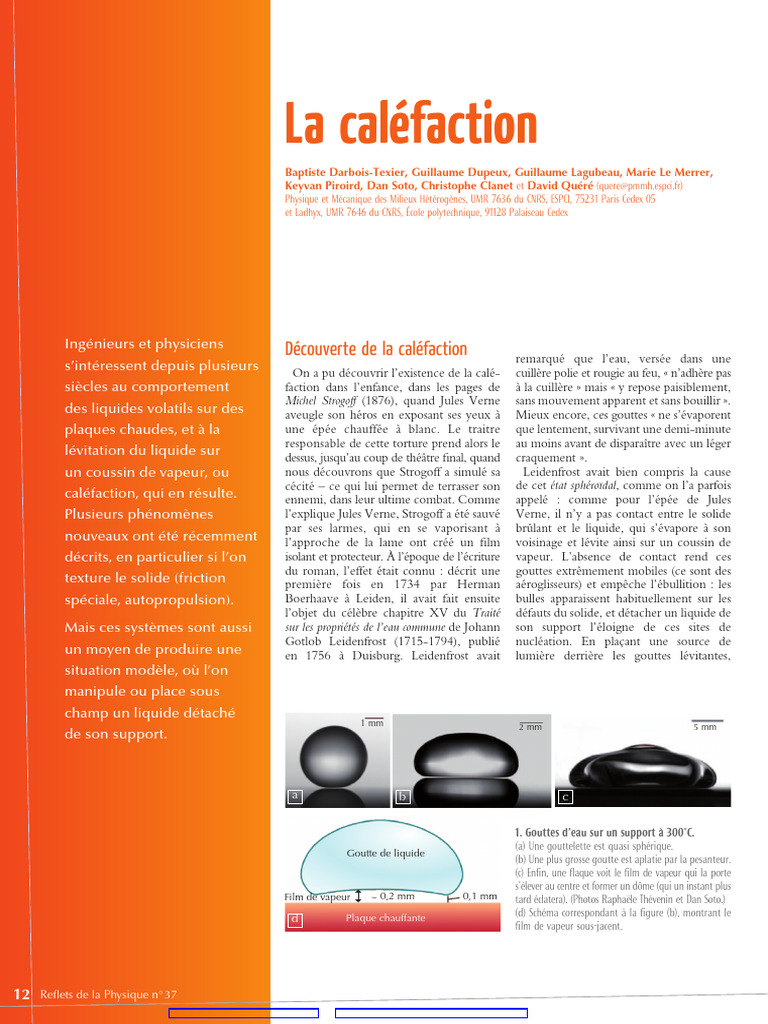 La Caléfaction | PDF