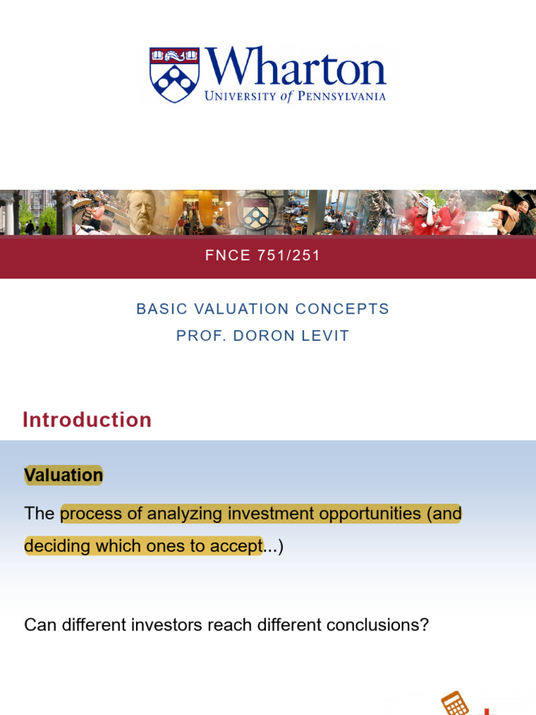 1&2 Basic Valuation Concepts | PDF | Capital Asset Pricing Model | Cost ...