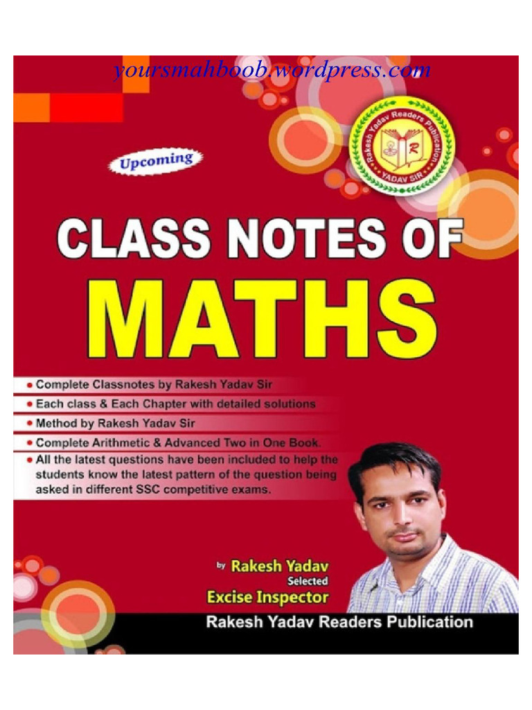 Rakesh Yadav Sir Class Notes | PDF