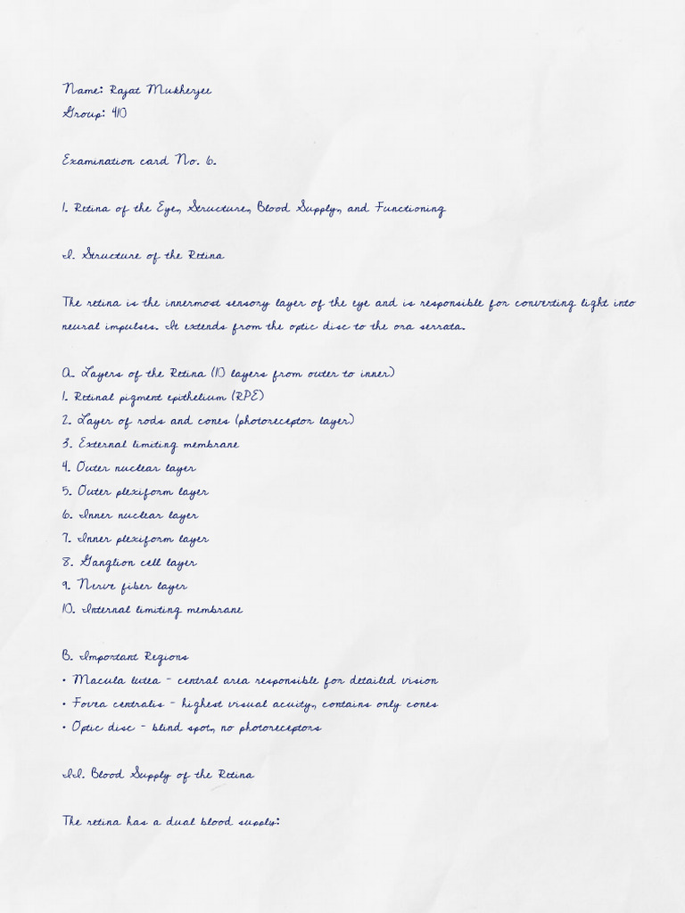 Rajat Mukherjee, 410, Examination Card No.6 | PDF
