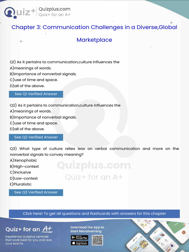 As It Pertains To Communicationculture Influences The | PDF | Nonverbal ...