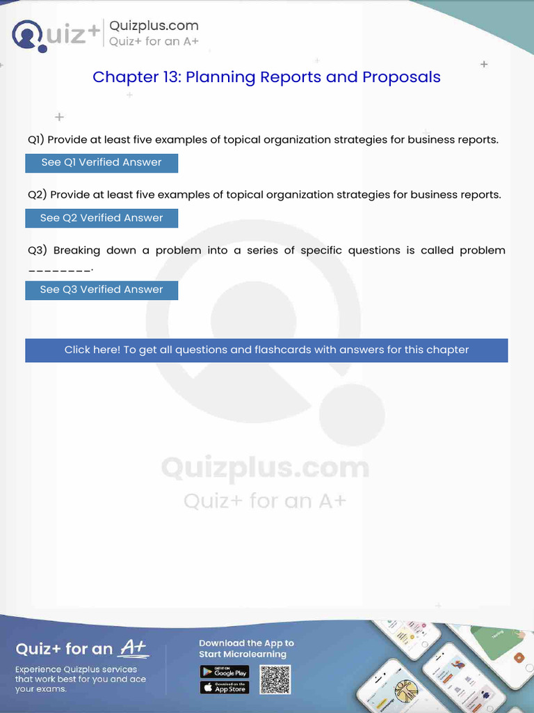Provide at Least Five Examples of Topical Organization Strategies For ...