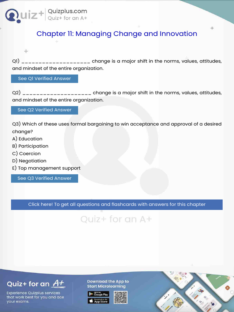 Change Is A Major Shift in The Norms Values Attitudes and Mindset of ...