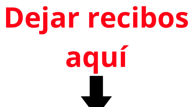 Dejar Recibos Aquí (1) | PDF