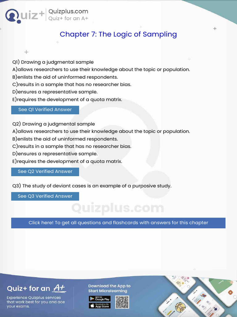 Drawing A Judgmental Sample | PDF | Sampling (Statistics) | Methodology