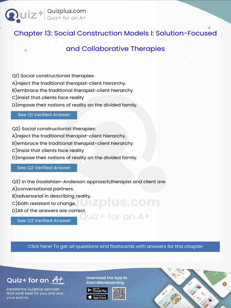 Social Constructionist Therapies | PDF | Psychotherapy | Family Therapy
