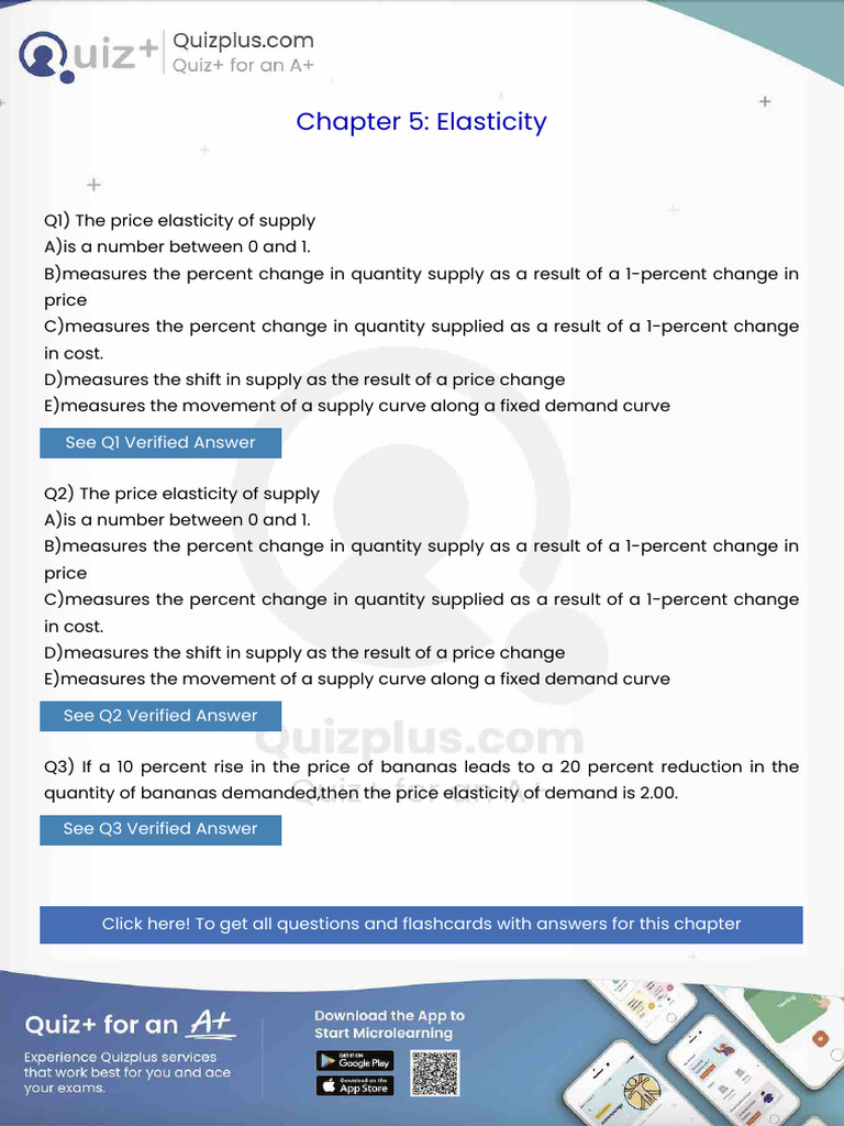 The Price Elasticity of Supply | PDF | Labour Economics | Supply ...