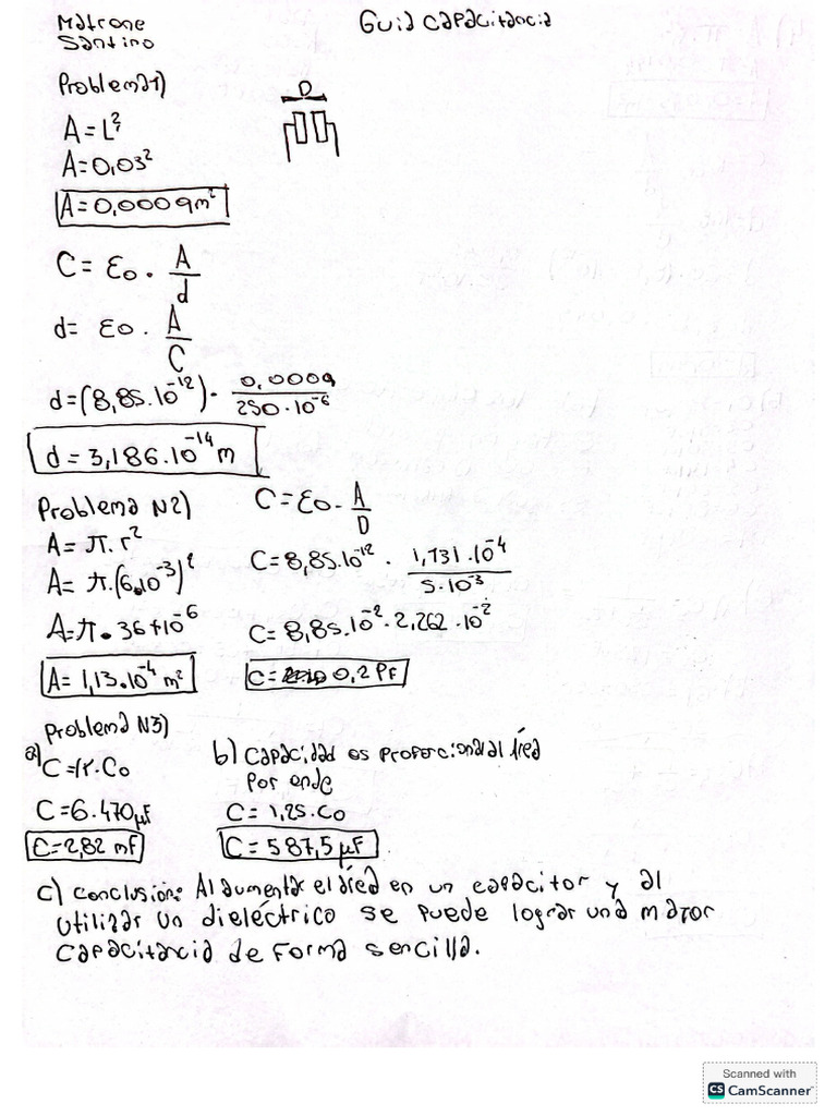 Guía Capacitores Matrone Santino | PDF