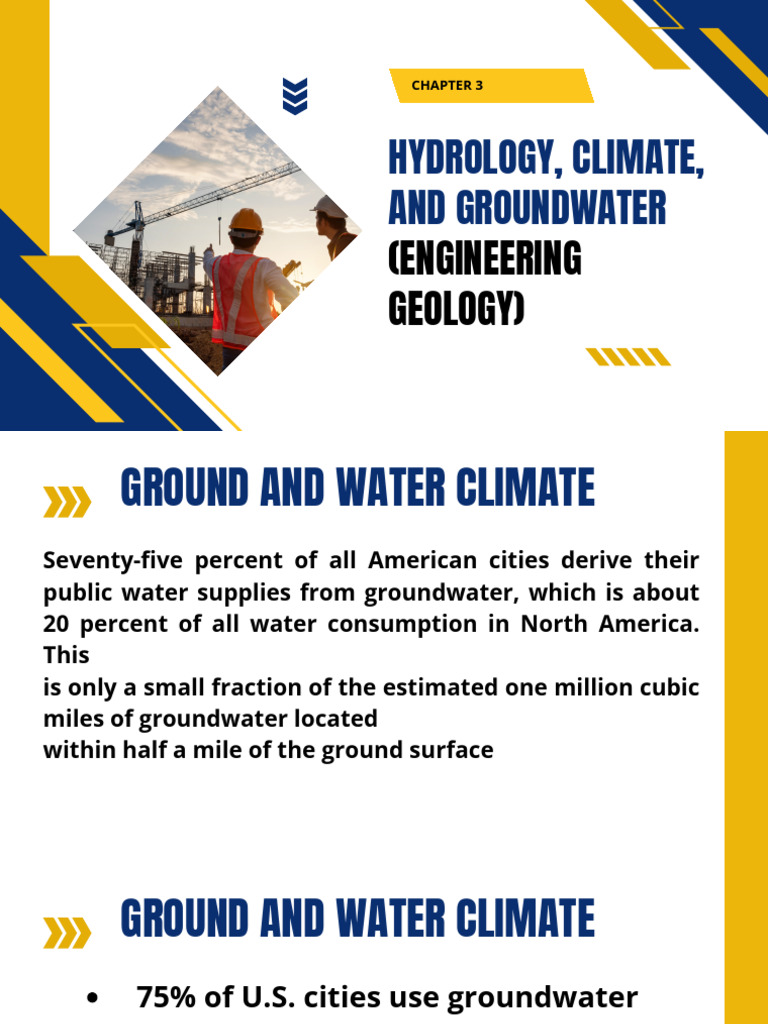 Chapter 3 Hydrology Climate Ground Water | PDF