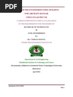 Download Project Report of Pre Engineered Steel Building by anon_108267111 SN101804898 doc pdf