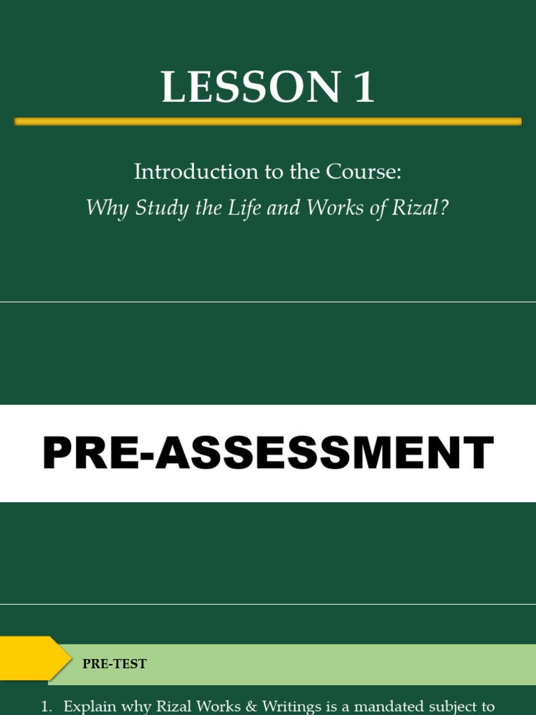Rizal Module 1 | PDF