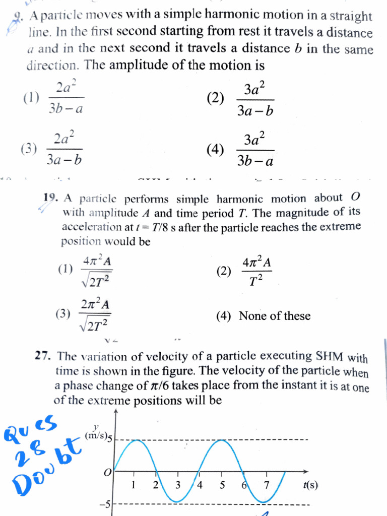 SHM Doubt | PDF