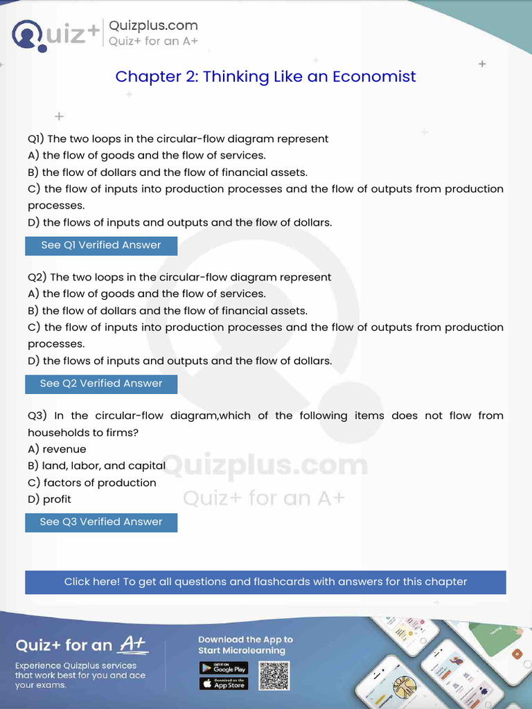 The Two Loops in The Circularflow Diagram Represent | PDF | Monopoly ...