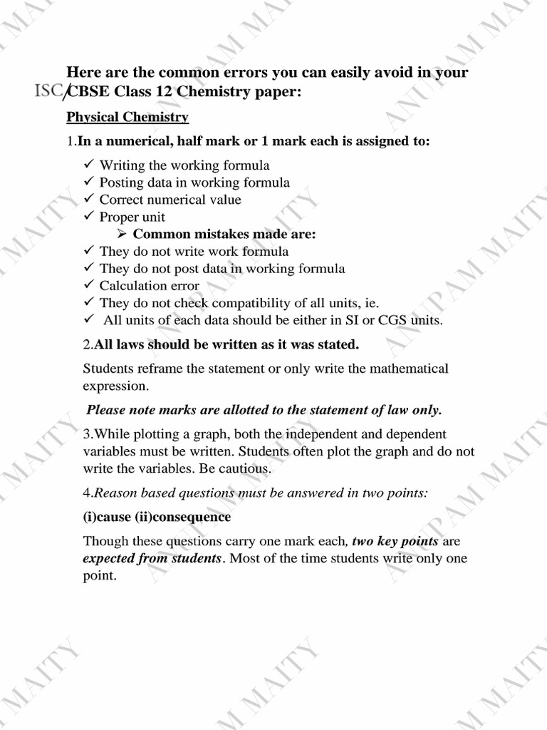 Common Errors | PDF