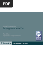 XML Storage of Object State