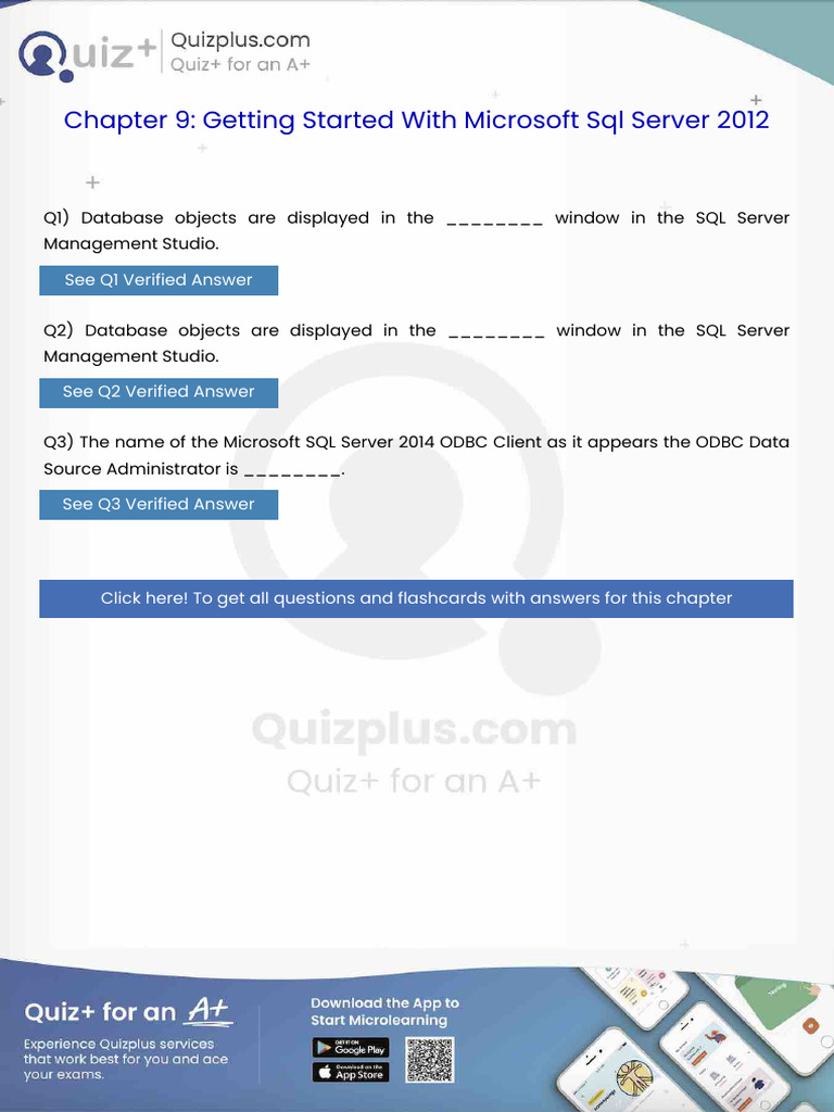 Database Objects Are Displayed in The Window in The SQL Server ...