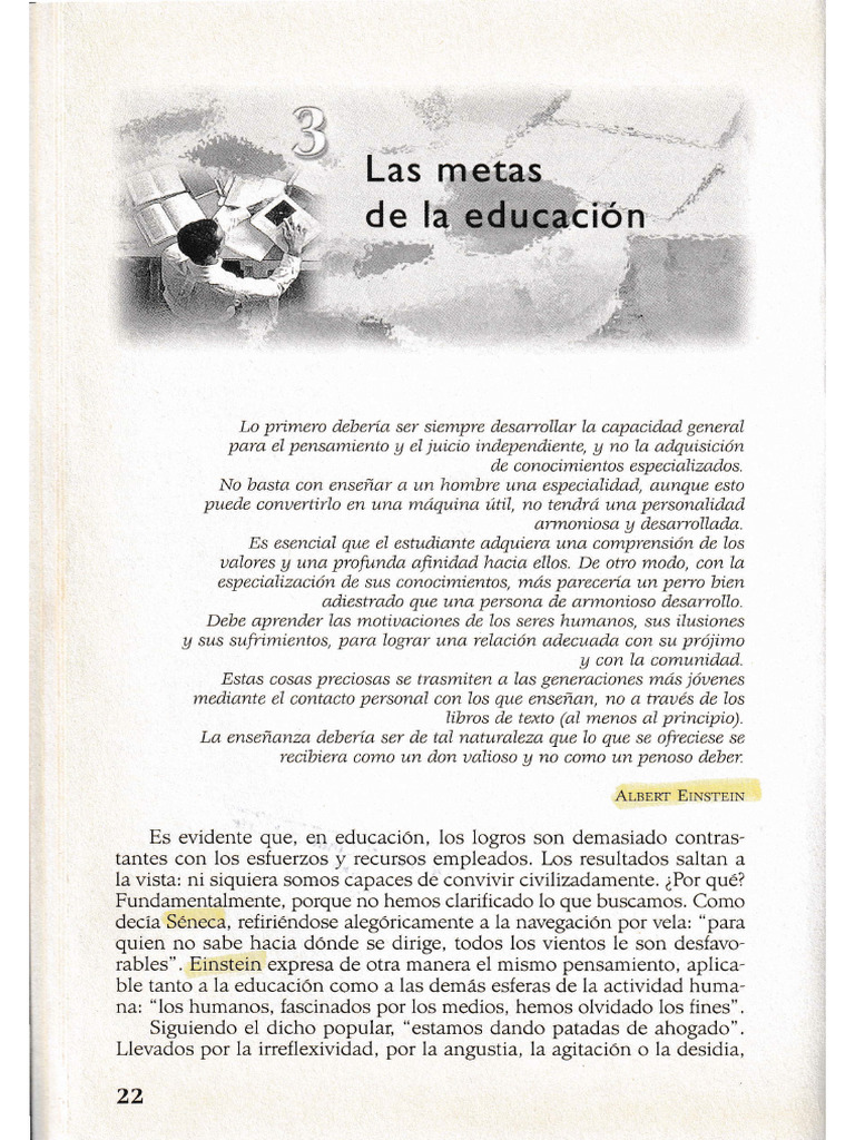 Las Metas de La Educación | PDF