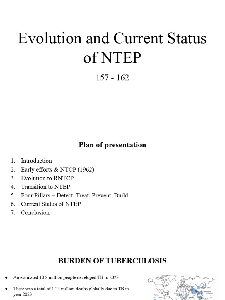 Evolution and Current Status of NTEP Final 2 | PDF | Tuberculosis ...