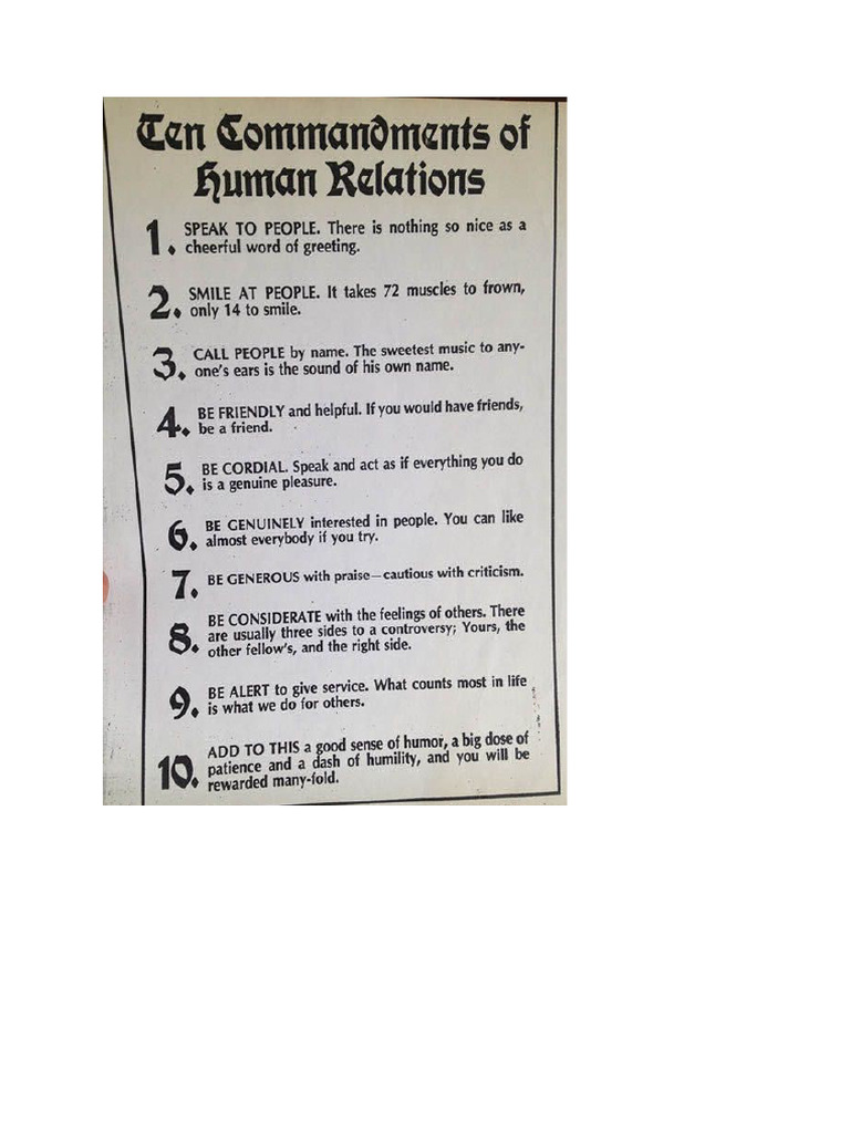 Ten Commandments | PDF