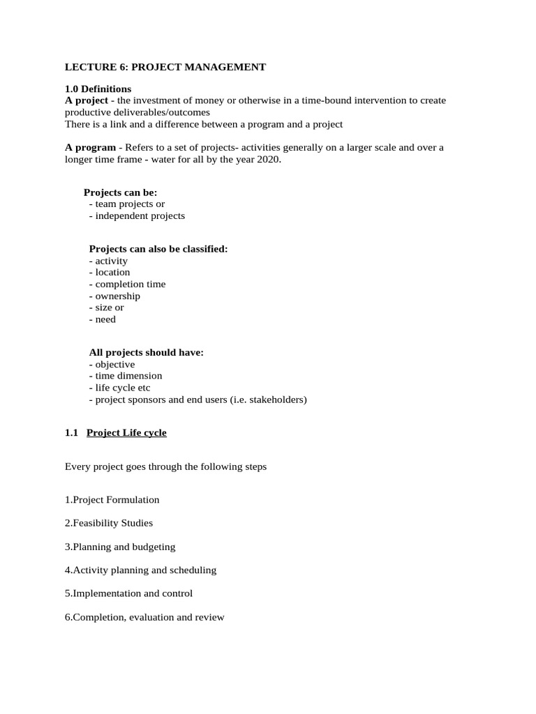 6.word Project Management. | PDF | Forecasting | Project Management