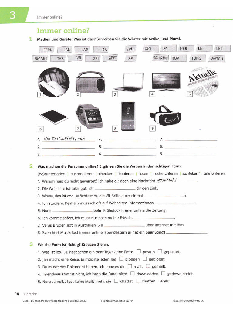 A2 Intensivtrainer Kapitel 3 | PDF
