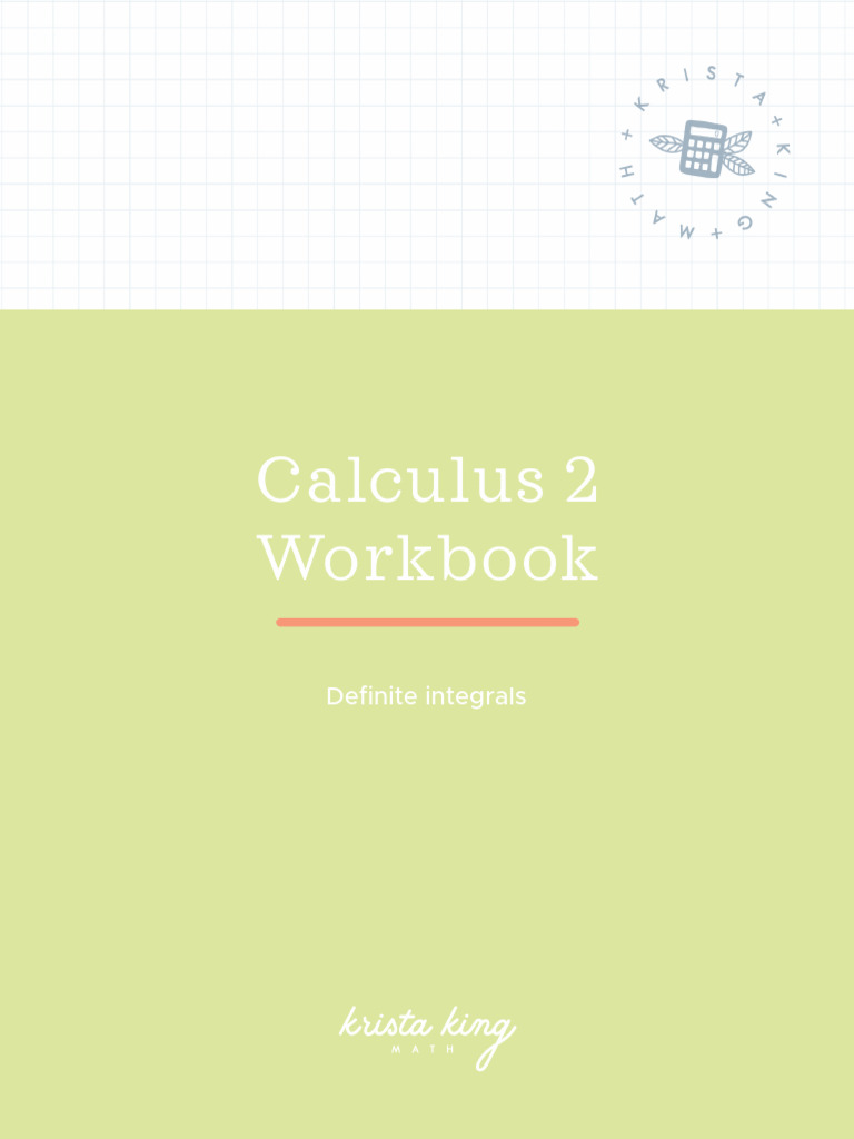 Workbook Definite+integrals | PDF | Summation | Area