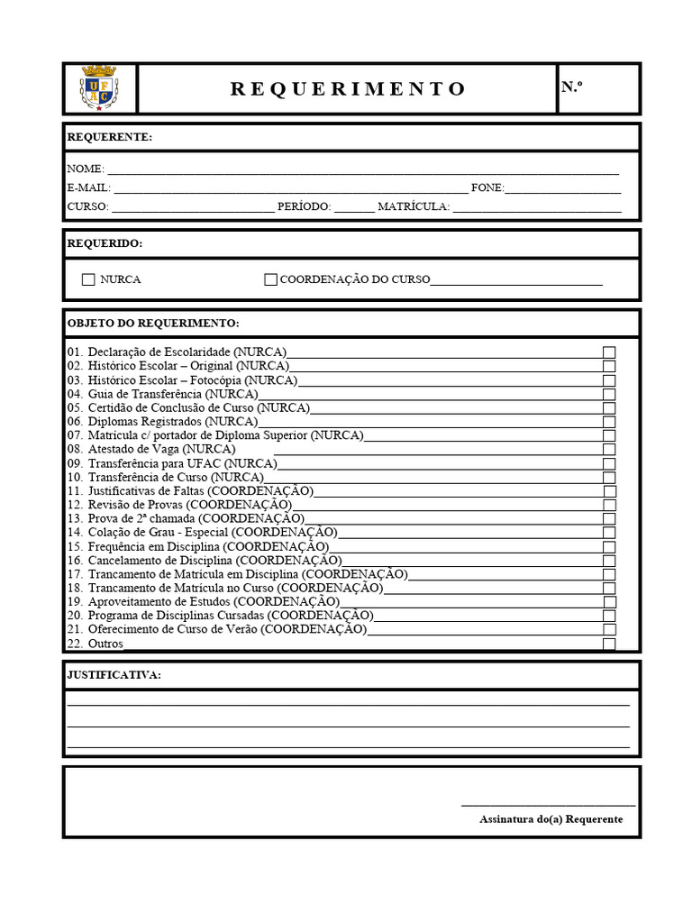 Modelo de Requerimento | PDF