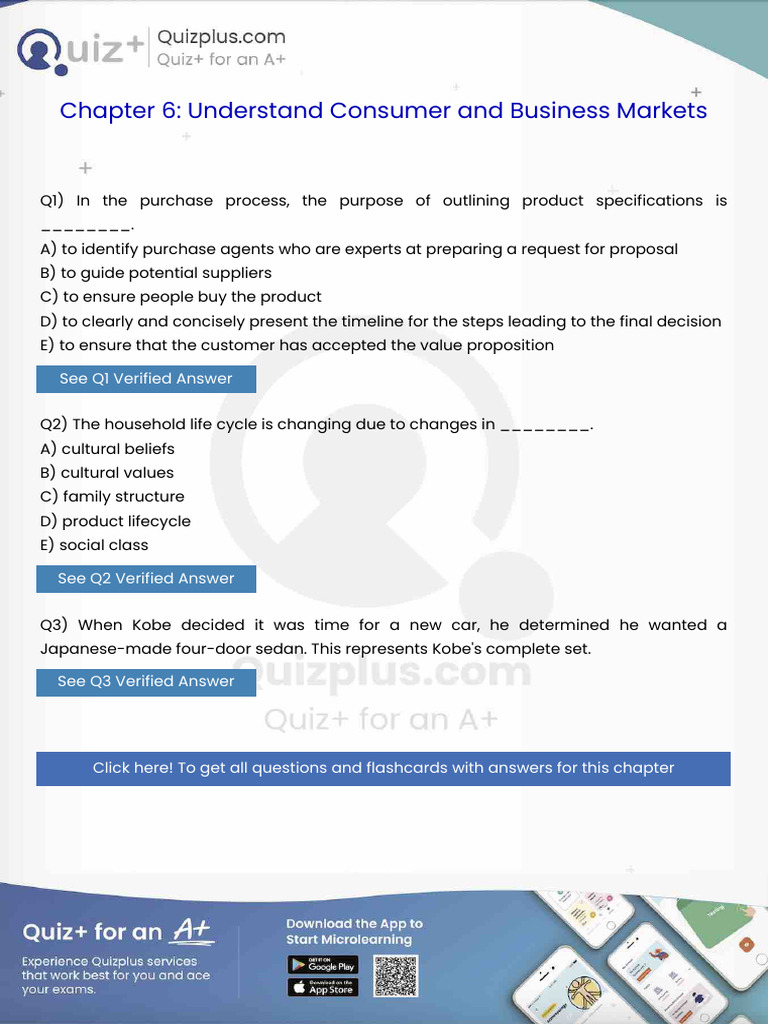 In The Purchase Process The Purpose of Outlining Product Specifications ...