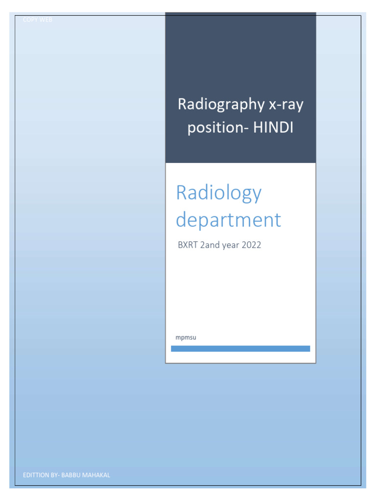 BXRT 2 Hindi X - Ray Copy Web | PDF
