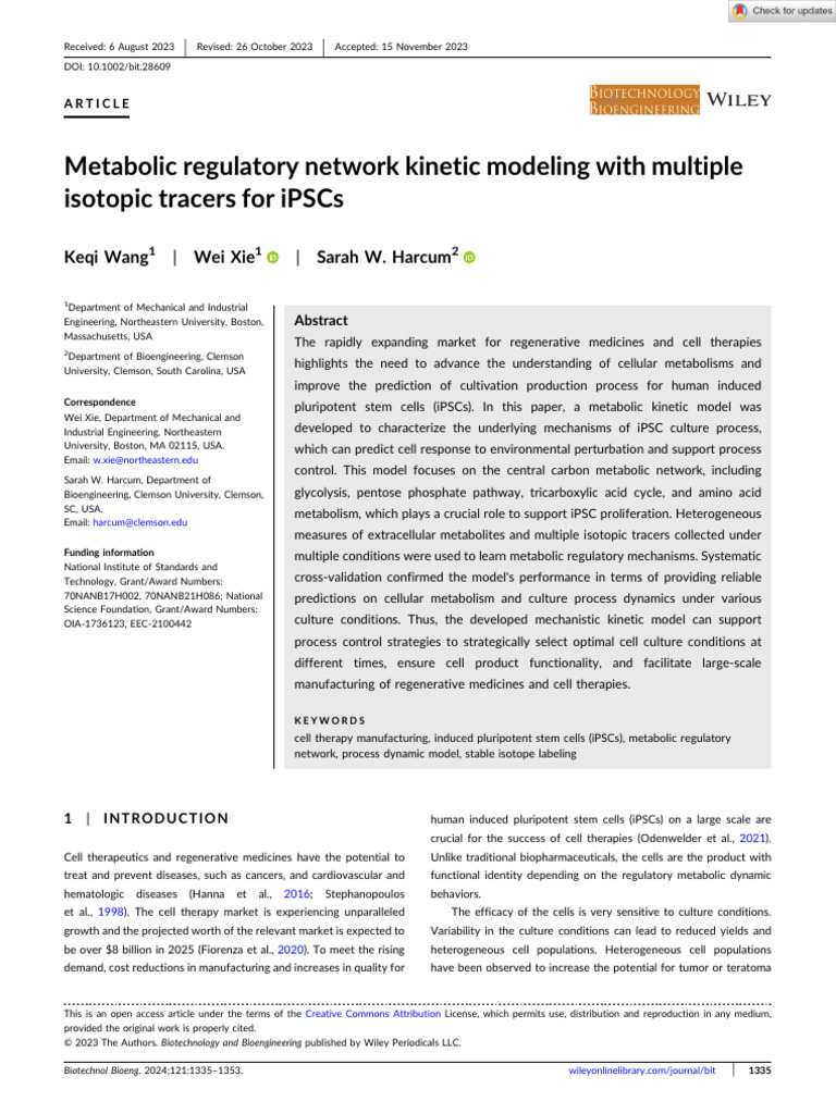 Metabolic Regulatory Network Kinetic Modeling | PDF | Metabolism ...