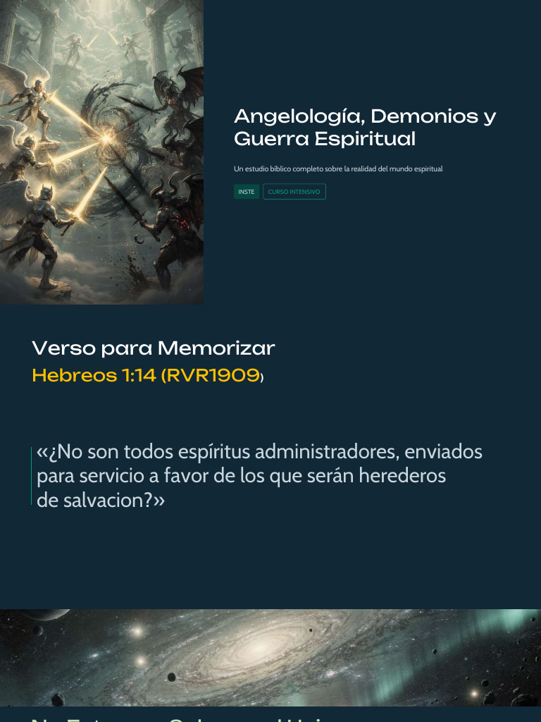 LECCION NO.12 Angelologia Demonios y Guerra Espiritual | PDF | Ángel ...