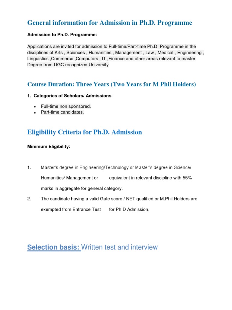 sample phd prospectus