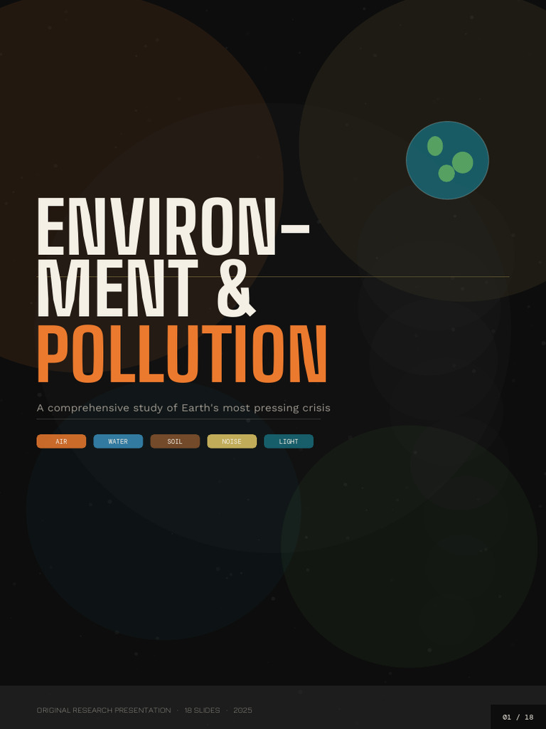 Environment Pollution Presentation-1 | PDF