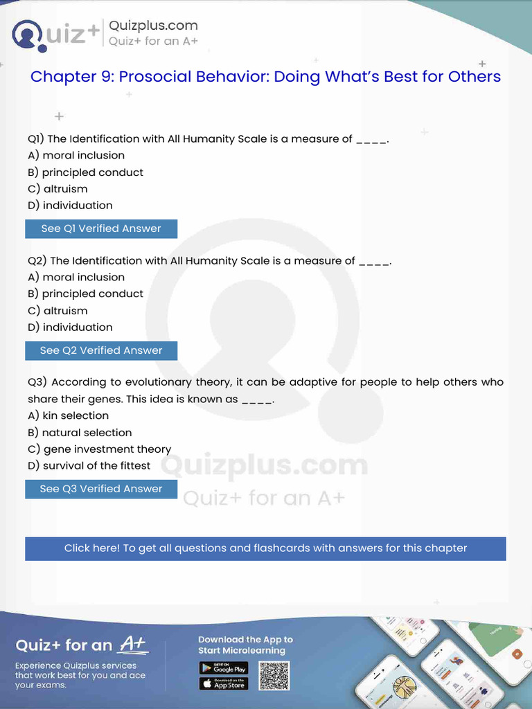 The Identification With All Humanity Scale is a Measure Of | PDF | Bias ...