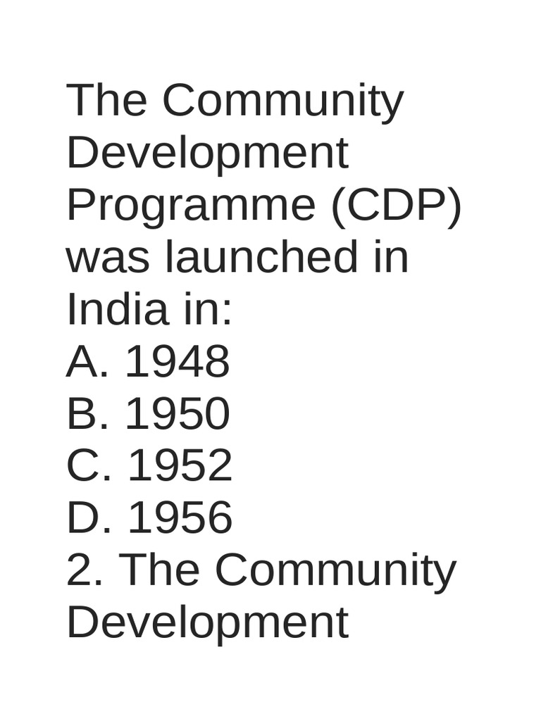 Rural Development Programs | PDF