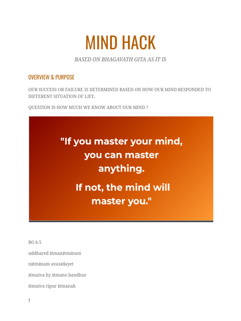 Mind Hack | PDF | Mind | Senses