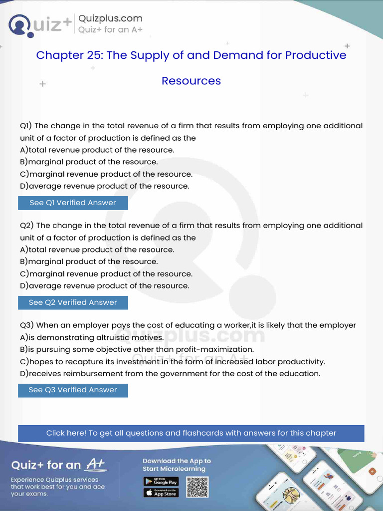 The Change in The Total Revenue of A Firm That Results From Employing ...