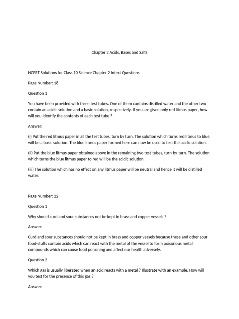 Chapter 2 Acids-WPS Office | PDF | Acid | Ph