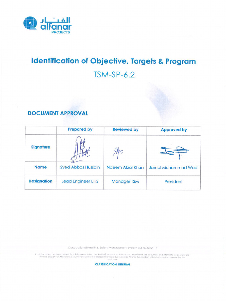 7 - Objectives & Targets | PDF