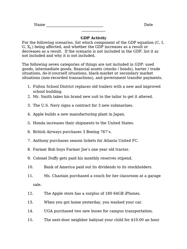 APMacro GDPinoroutAssignment | PDF