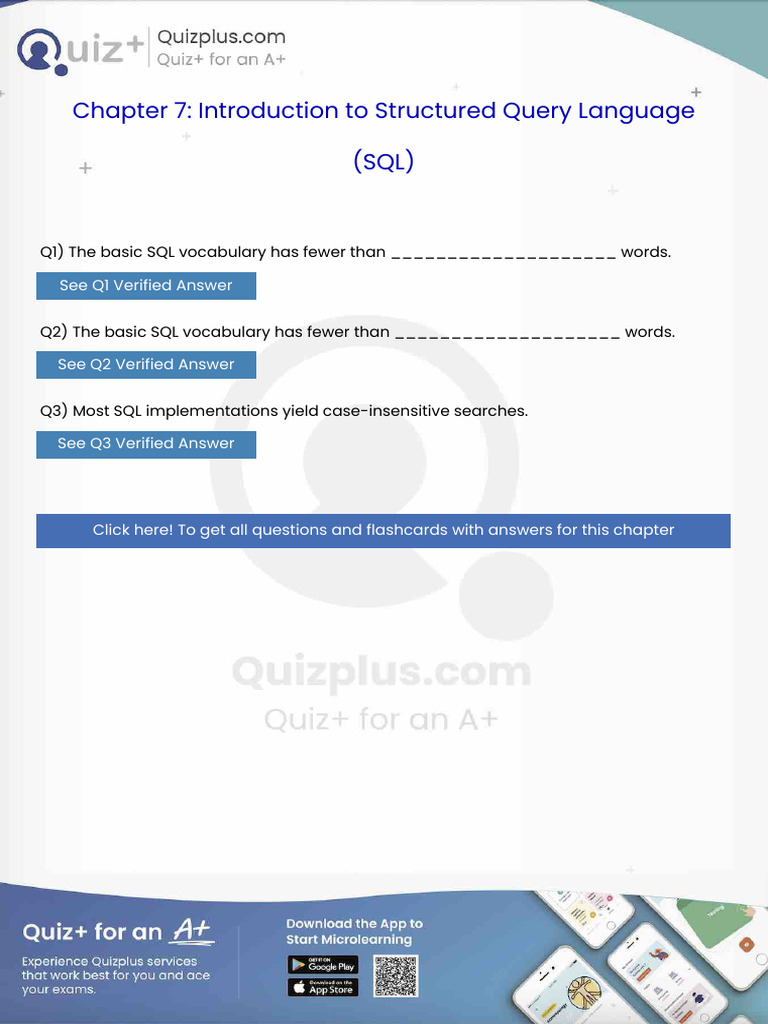 The Basic SQL Vocabulary Has Fewer Than Words | PDF | Databases | Sql