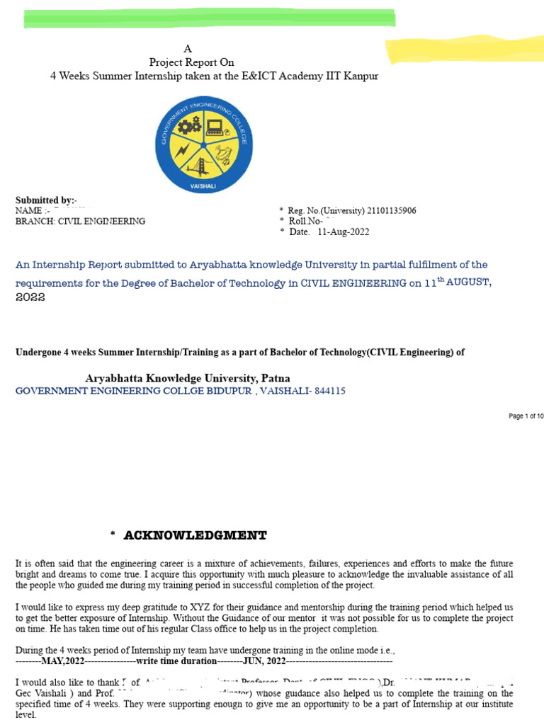 Internship Report Cyber Security - Ppt.-1 | PDF | Security | Computer ...