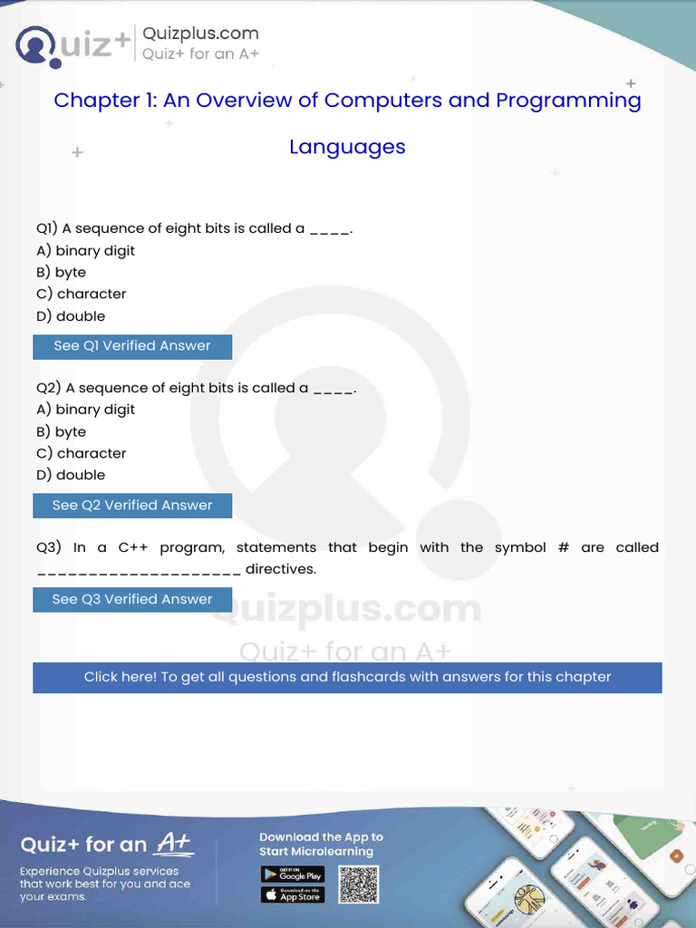 A Sequence of Eight Bits Is Called A | PDF | Bit | C++