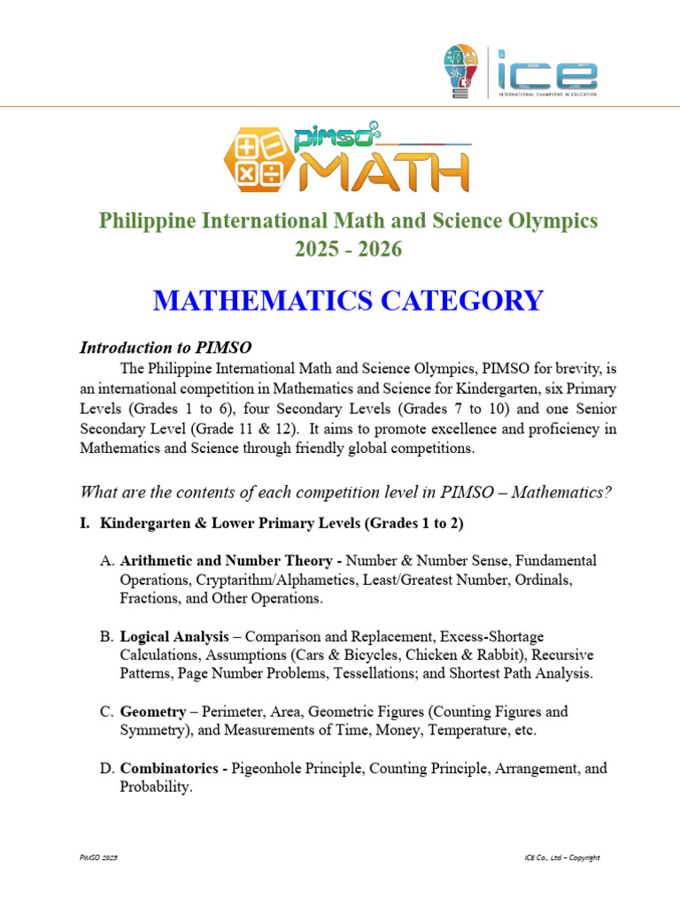 PIMSO 2025 Math Abstract | PDF | Geometry | Mathematics