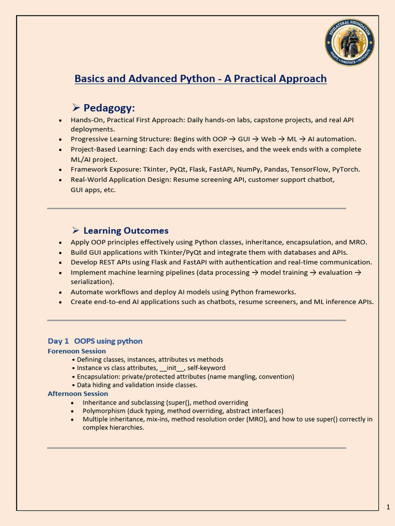 Basics and Advanced-Python - SJU | PDF | Method (Computer Programming ...
