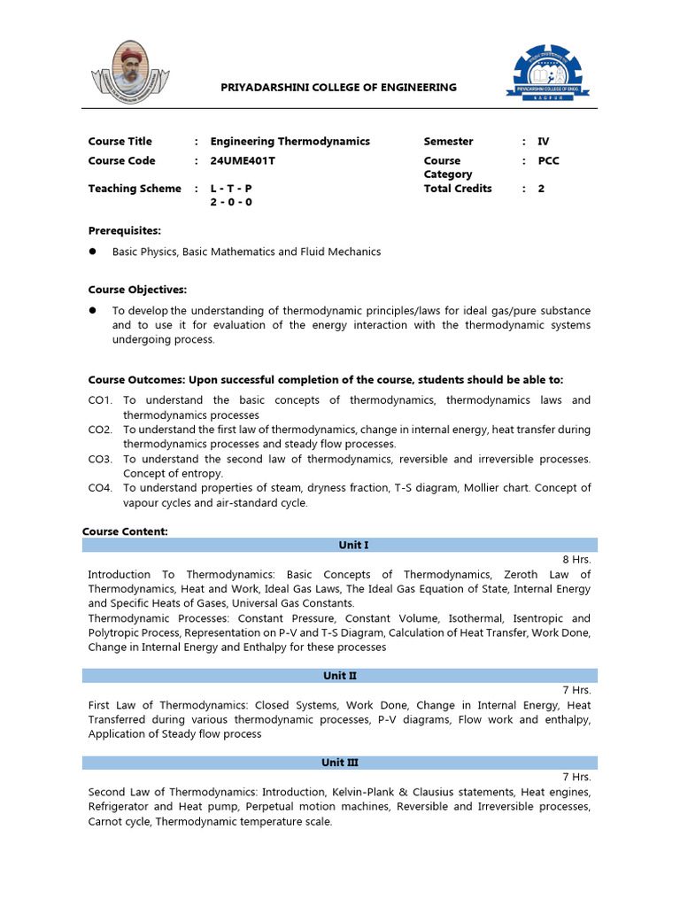 4 Semester Syllabus | PDF | Turbine | Buoyancy