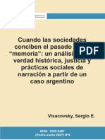 Cuando Las Sociedades Conciben El Pasado - Visacovsky, Sergio E.(Author)
