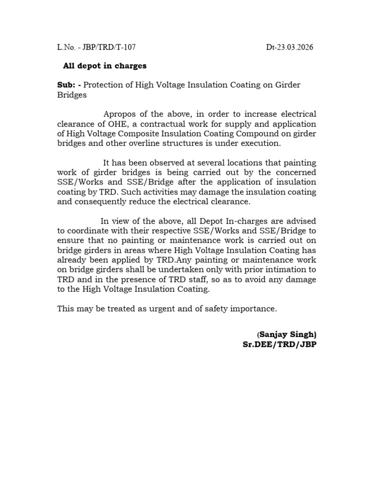 Insulation Coating Letter | PDF